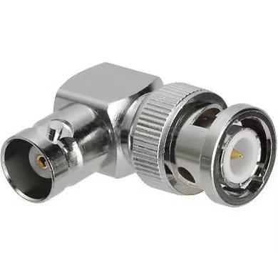 50 Ohm BNC Male Right Angle to Female Coaxial Cable Adapter Connector factory