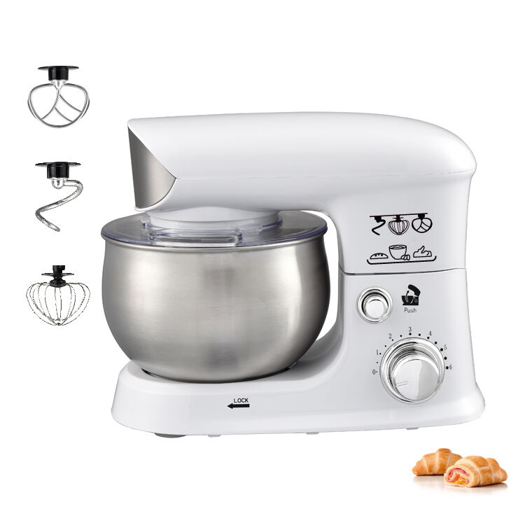 Electric Household Cake Machine Maker Planetary Food Dough Cake Mixer Stainless Steel Mixing Bowl Kitchen Equipment