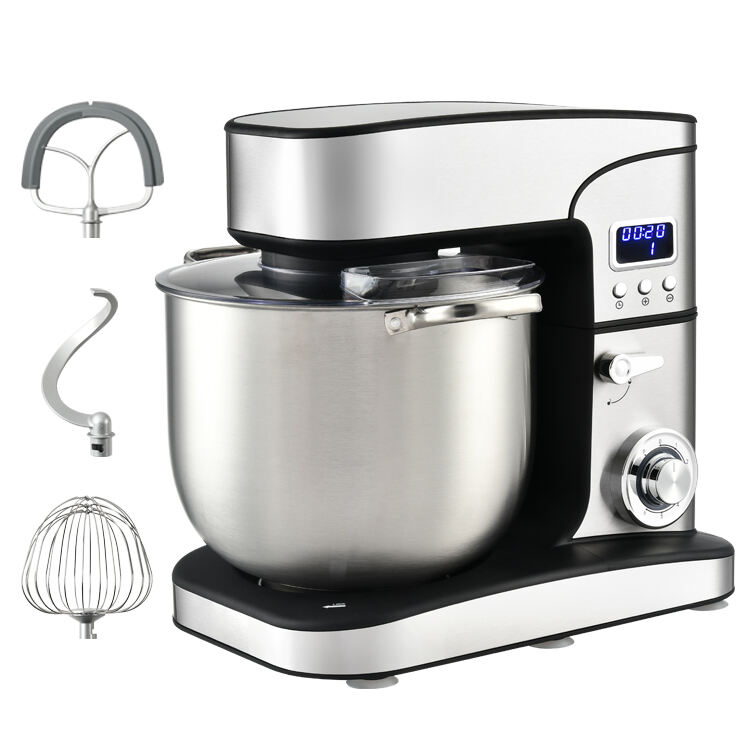 Keukenmachine Kitchen Machine Huishoudelijk Dubbele Haakjes Stand Food Mixer Elektrisch Deeg Planetarium Food Mixers Met Led-display