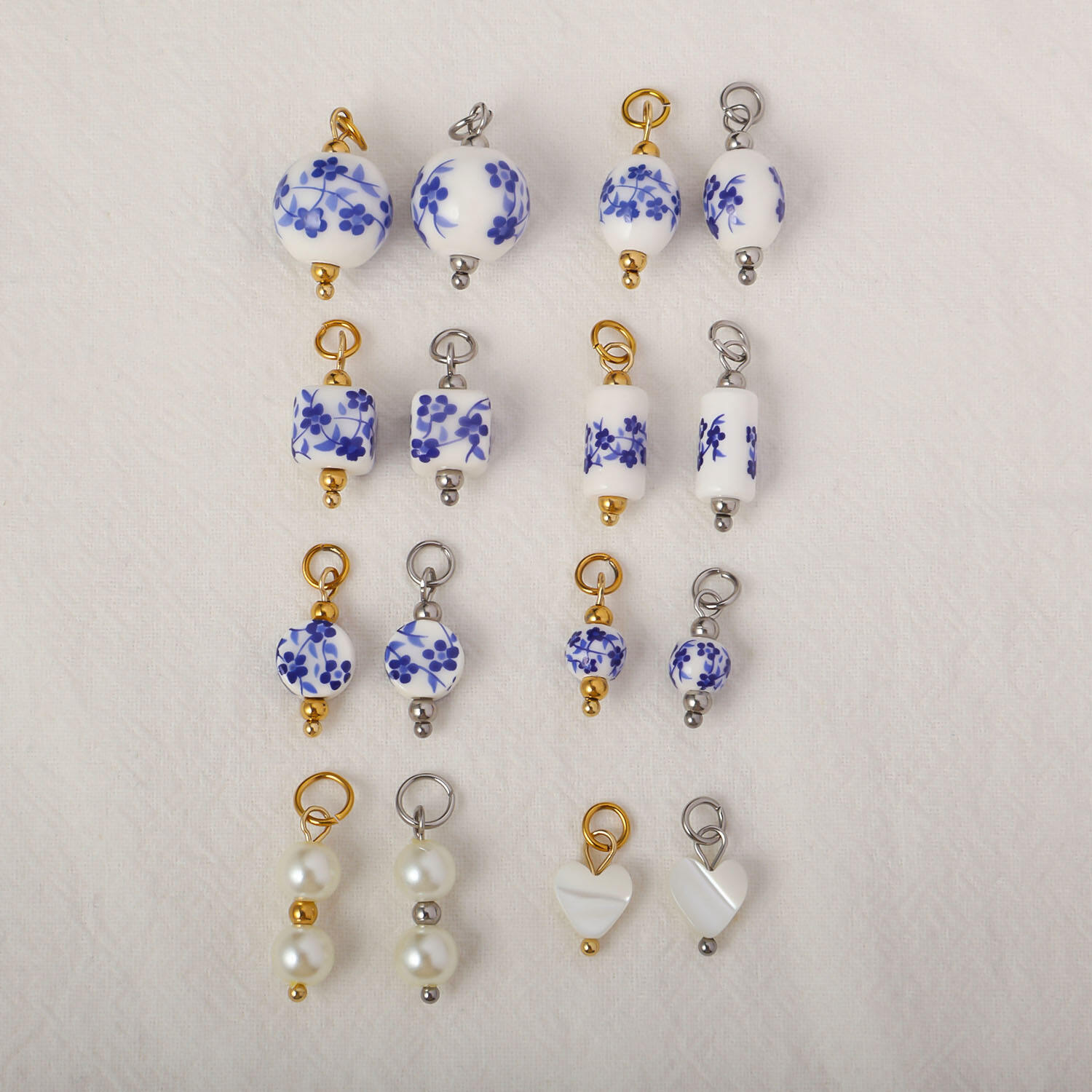China Style Blue Porcelain Pendant Earring Accessories