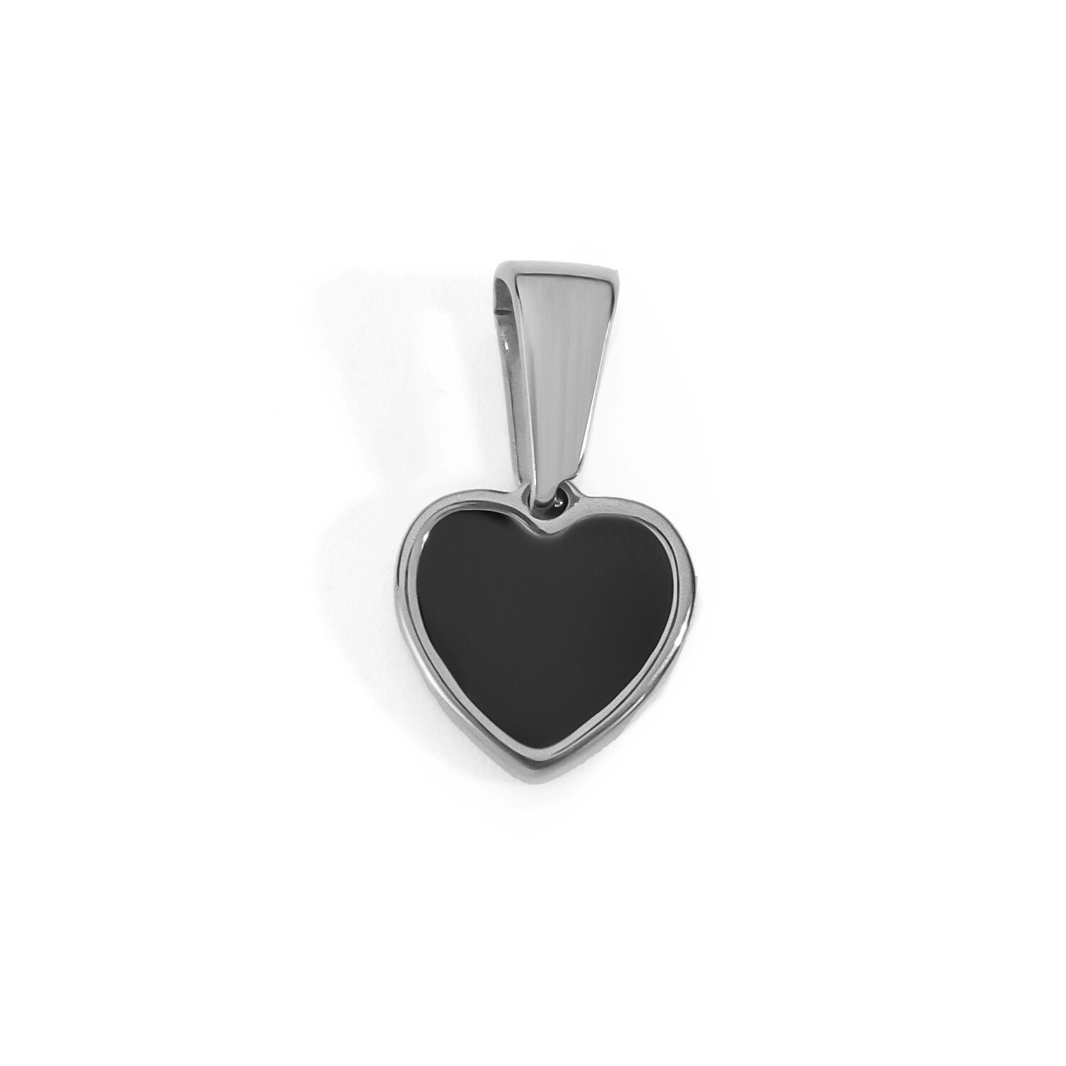 Black Enamel Heart Gold Planted Charm Diy Fashion Women’s Necklace Jewelry Accessories