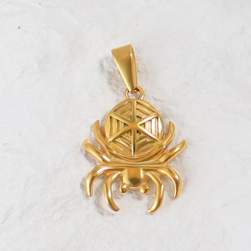 Stainless Steel Spider Pendant Dark Jewelry Making Manufacturer