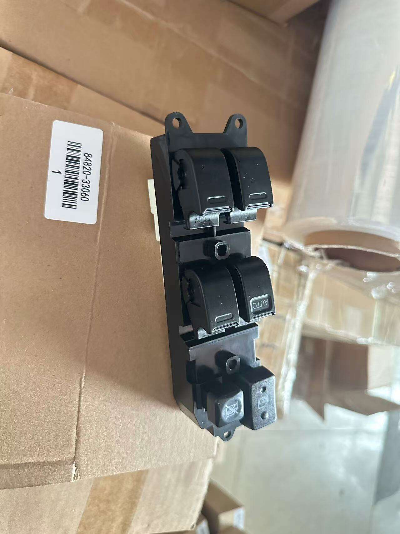 Interruptor maestro de ventanilla eléctrica del lado del conductor delantero izquierdo – Compatible con Toyota 4Runner/Camry/Corolla/RAV4 (reemplaza al 84820‑33060)