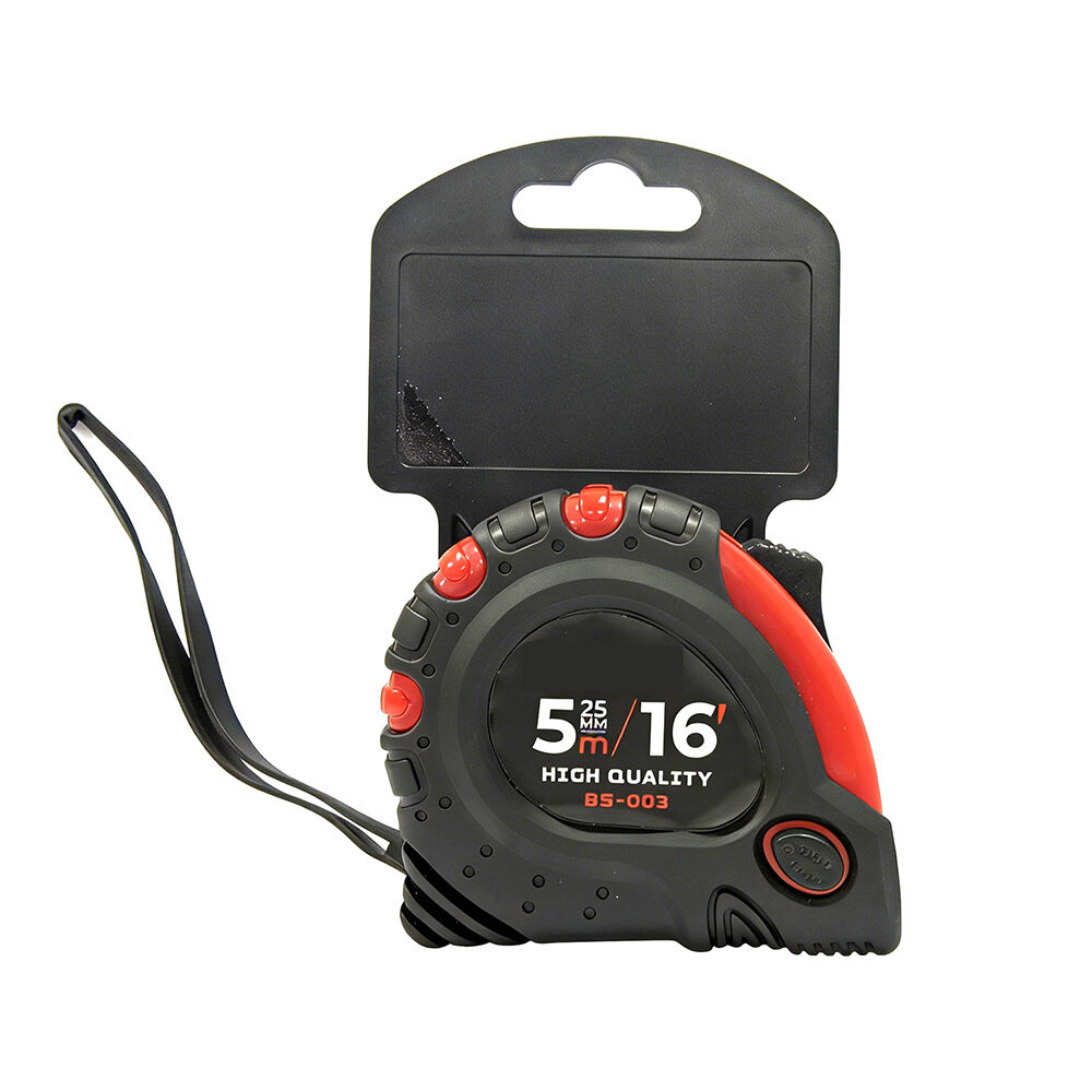 TOOLJOY 5 m × 25 mm taśma pomiarowa z podwójnym zamkiem, obudowa z ABS i PVC, niestandardowa logo