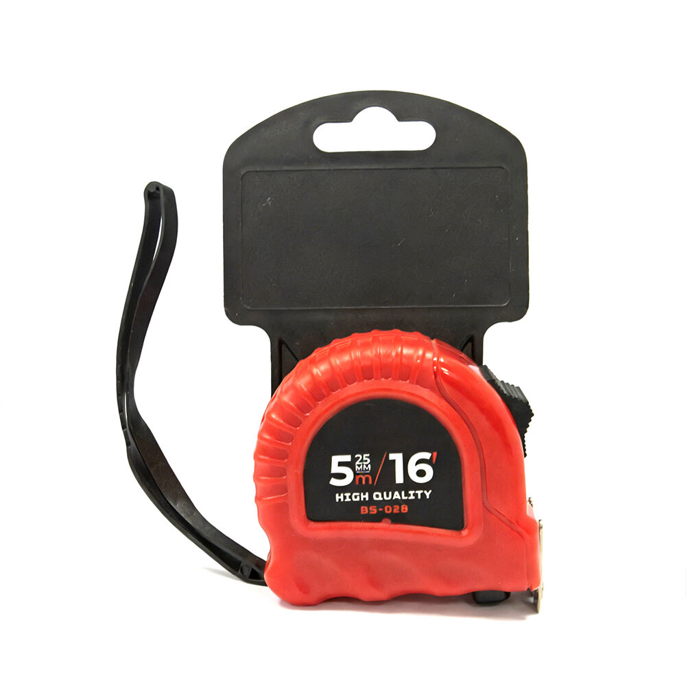 Miarka taśmowa TOOLJOY 5 m / 25 mm z obudową z tworzywa ABS i sprężyną z manganu o wytrzymałości 65# – trwałe narzędzie pomiarowe do budowy i prac własnoręcznych