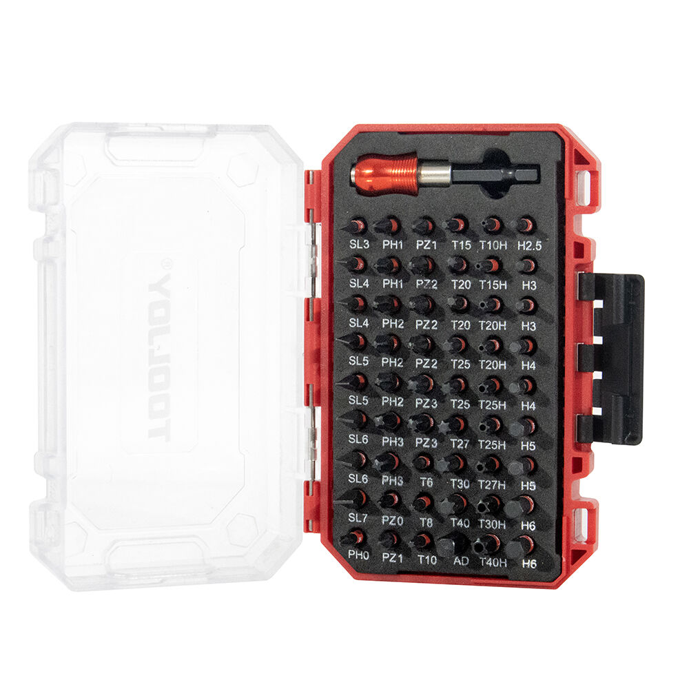 Tooljoy 55pcs Screwdriver Bit Set with Magnetic Driver & Storage Case Security Bits Kit for Power Drills & Hand Tools