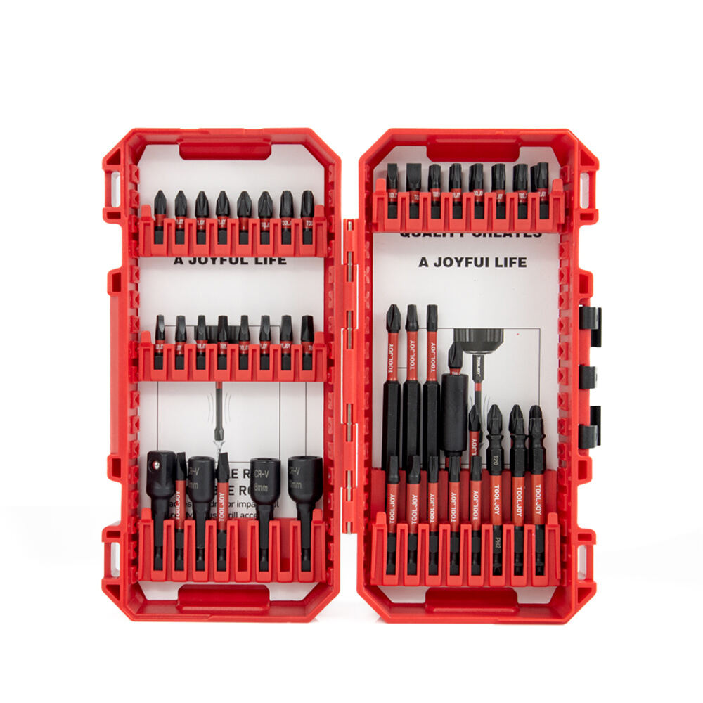 Tooljoy 55pcs Heavy Duty Impact Bit Set S2 Steel Screwdriver Bits for Industrial Use
