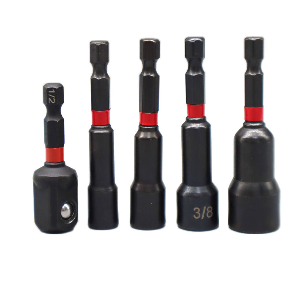 Tooljoy Magnetic Socket Set Including 3/8 Size Heavy-Duty Steel Sockets For Daily Repair & Home Hardware Installation 