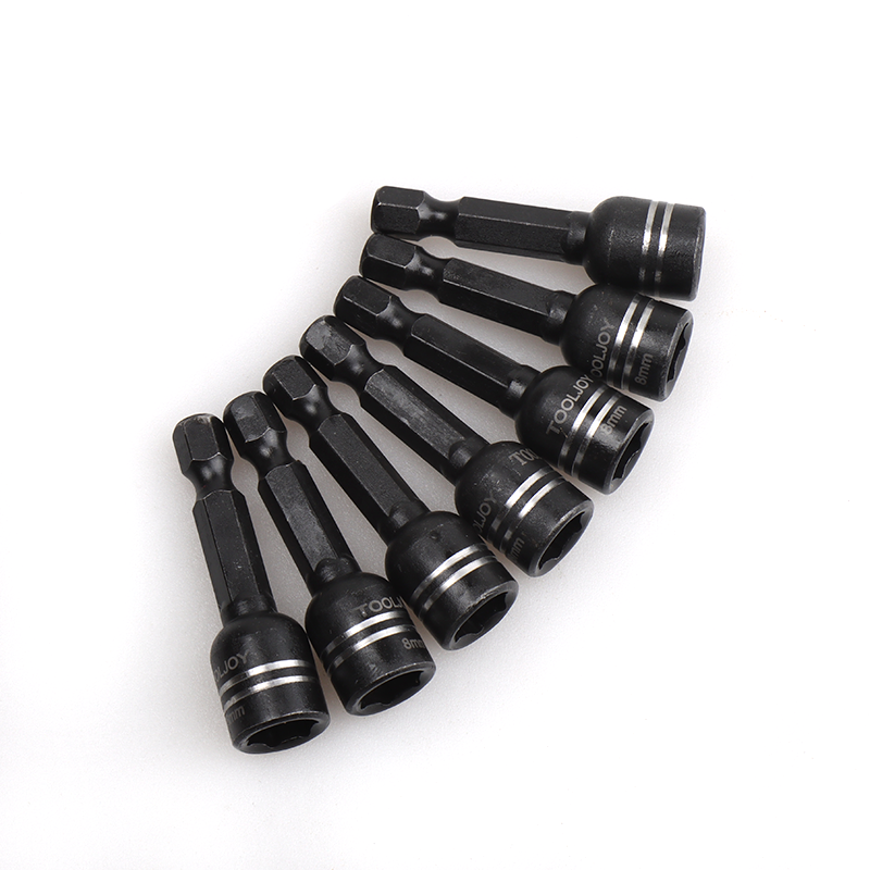 Tooljoy Magnetic Nut Driver Set Hex Shank Magnetic Socket Driver for Impact Drill & Power Tools