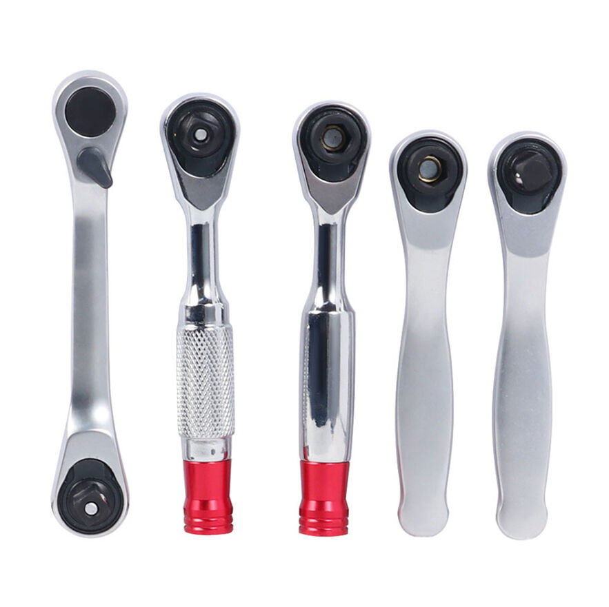 Tooljoy Mini Ratchet Wrench Set 72-Tooth Quick-Release Mini Ratchet Handle for Tight Spaces for Auto Repair & DIY