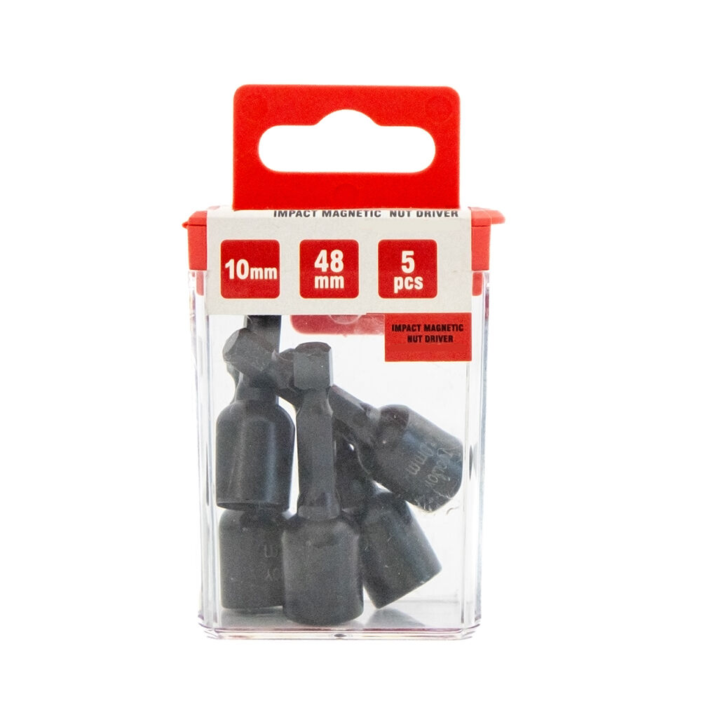 Tooljoy 10mm Magnetic Nut Driver Bit, 48mm Long, 1/4