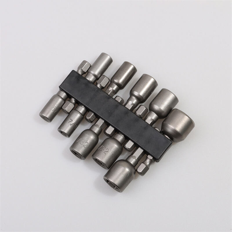 Tooljoy 10pcs Magnetic Nut Driver Bit Set 1/4