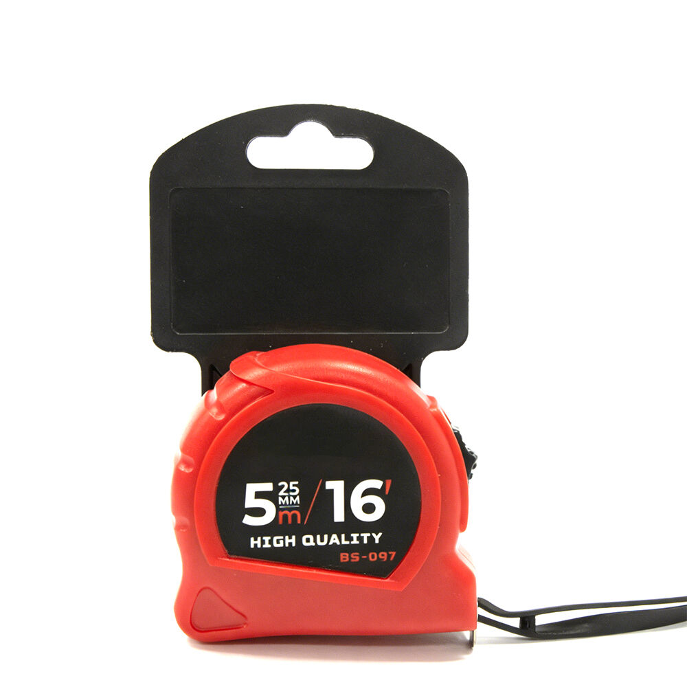 Miarka taśmowa TOOLJOY 5 m × 25 mm z obudową z tworzywa ABS i sprężyną z manganu o wytrzymałości 65# – ciężka miarka taśmowa do budowy i zastosowań przemysłowych