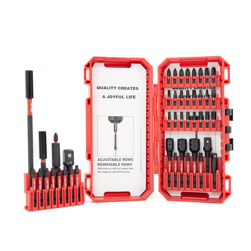 Tooljoy 48pcs S2 Steel Impact Bit Set Magnetic Screwdriver Bits for Power Drill