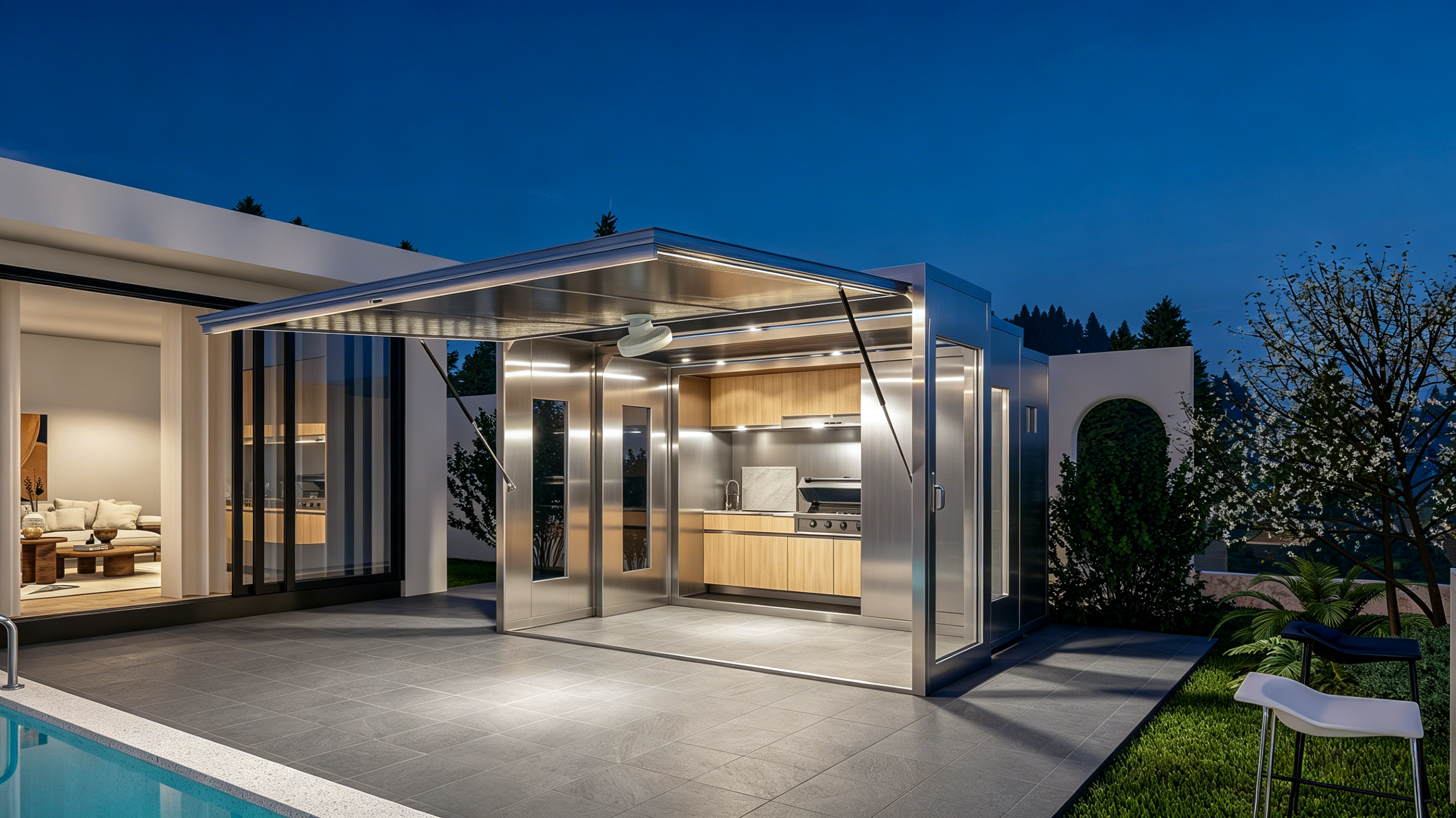 Stainless Steel Camping Shed