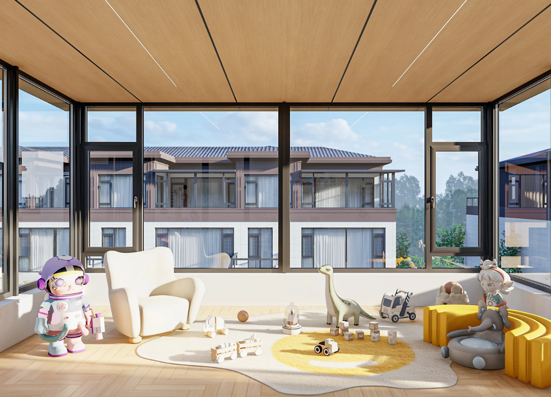 Using a sunroom for relaxation is popular.