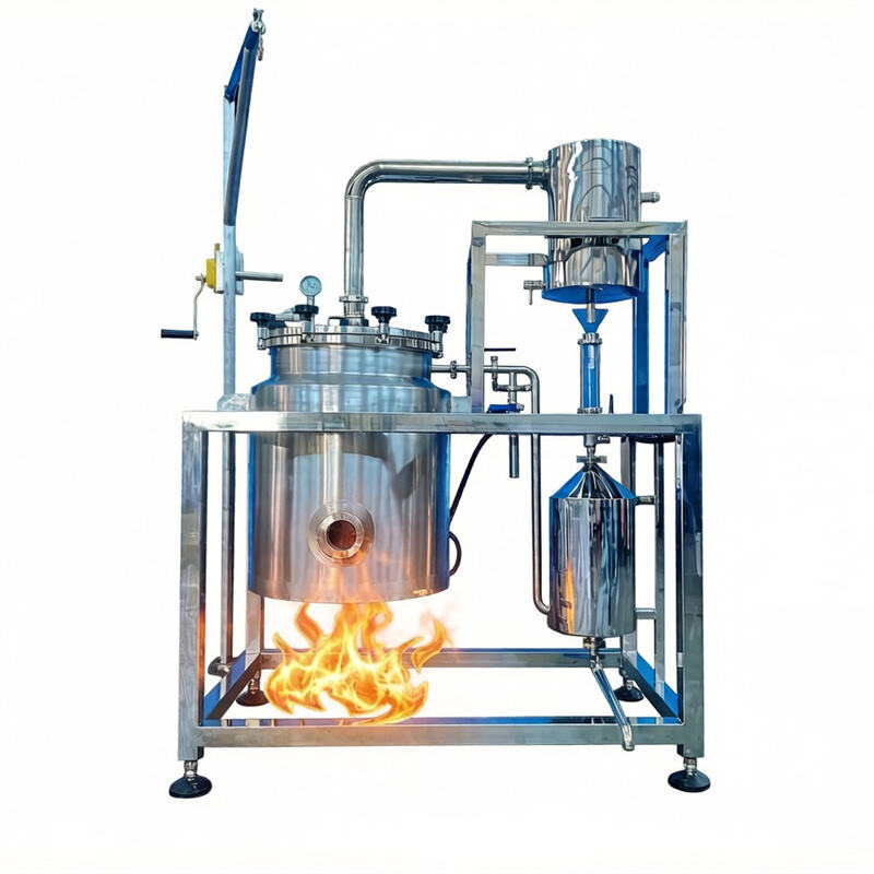 Essential Oil Distiller by Fire Heating Directly   