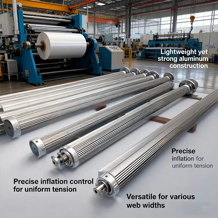 product best seller china steel gas fill type friction paper roller expanding shaft oem  manufactured air shaft-2