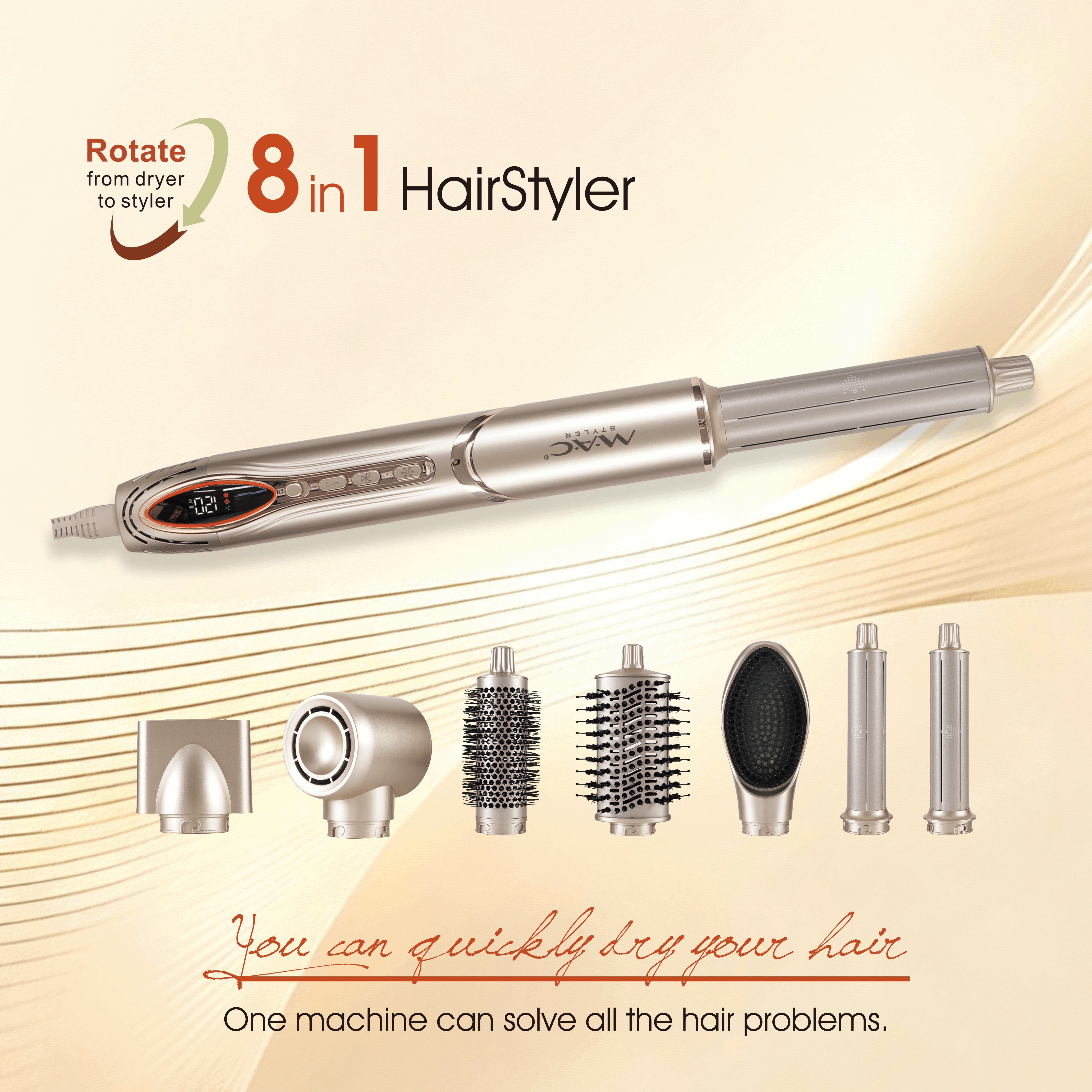 8 in 1 Detachable Salon Dryer