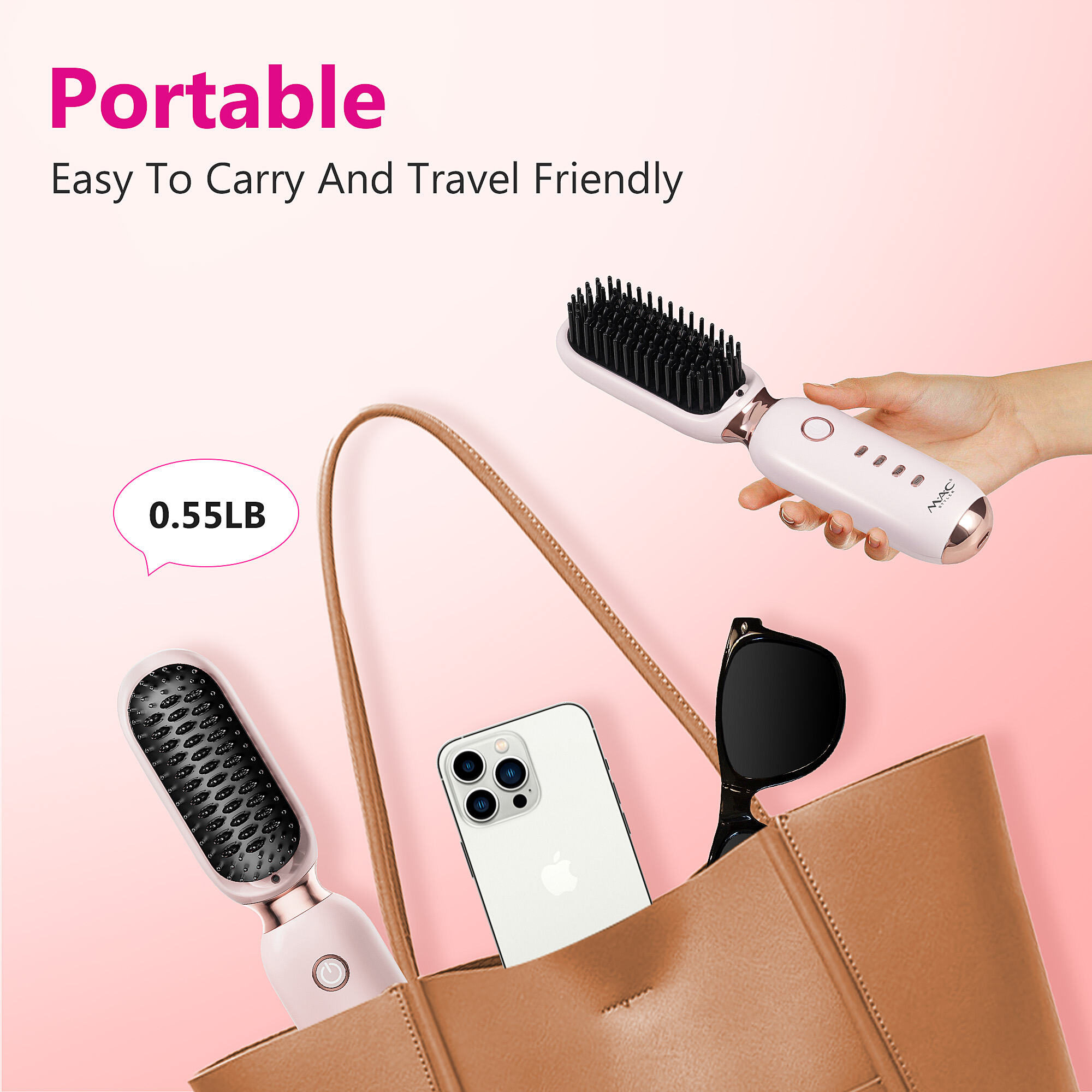 Portable Wireless Ionic Hair Straightener