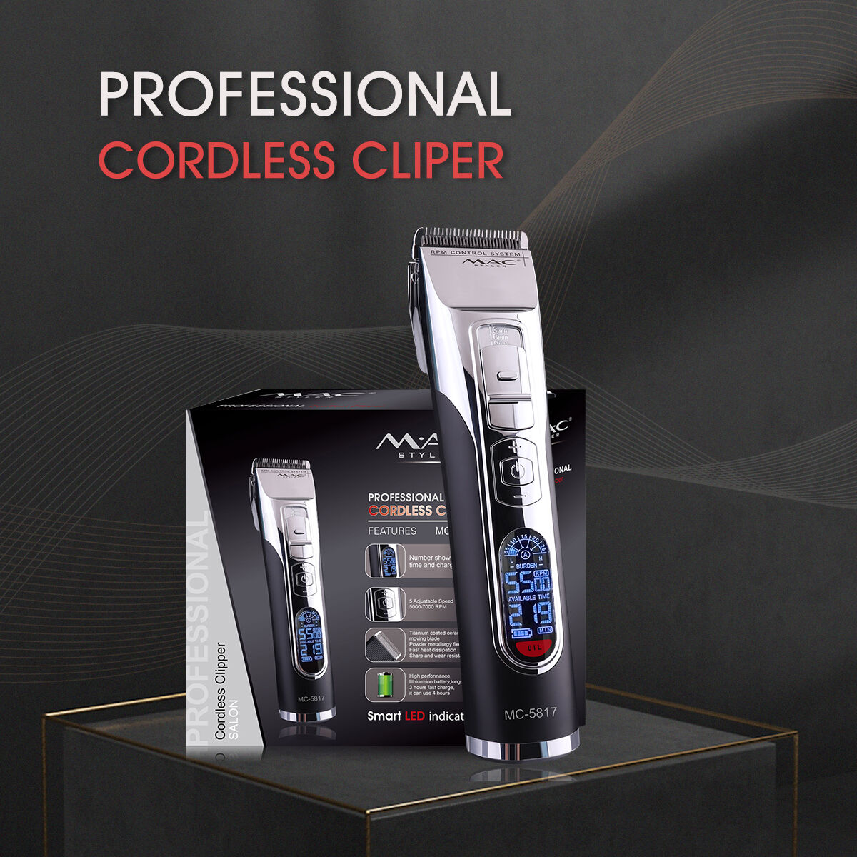 LCD Cordless Salon Equipment 