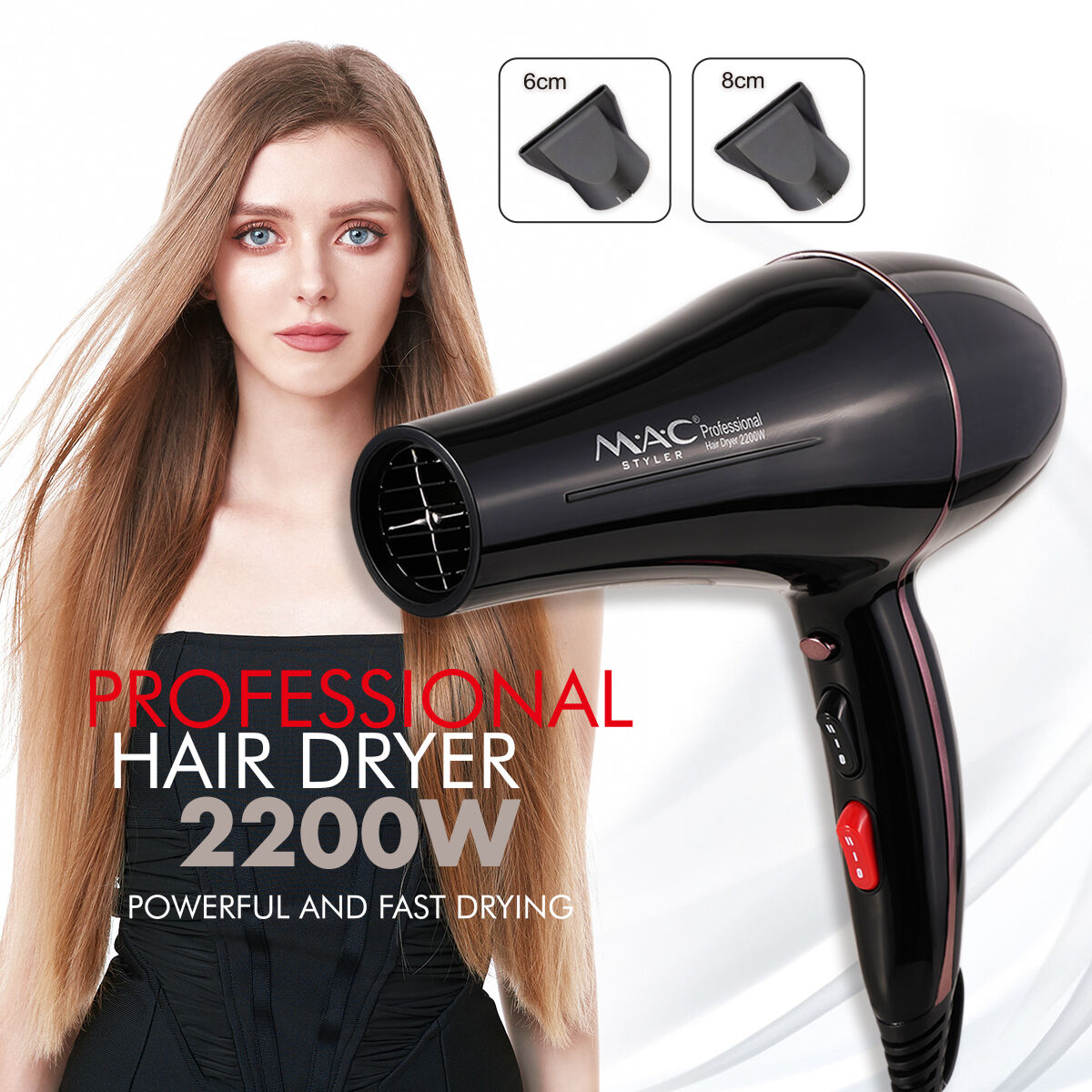 Profissional Powerful Quick-Drying Portable With Diffuser Hair Dryer