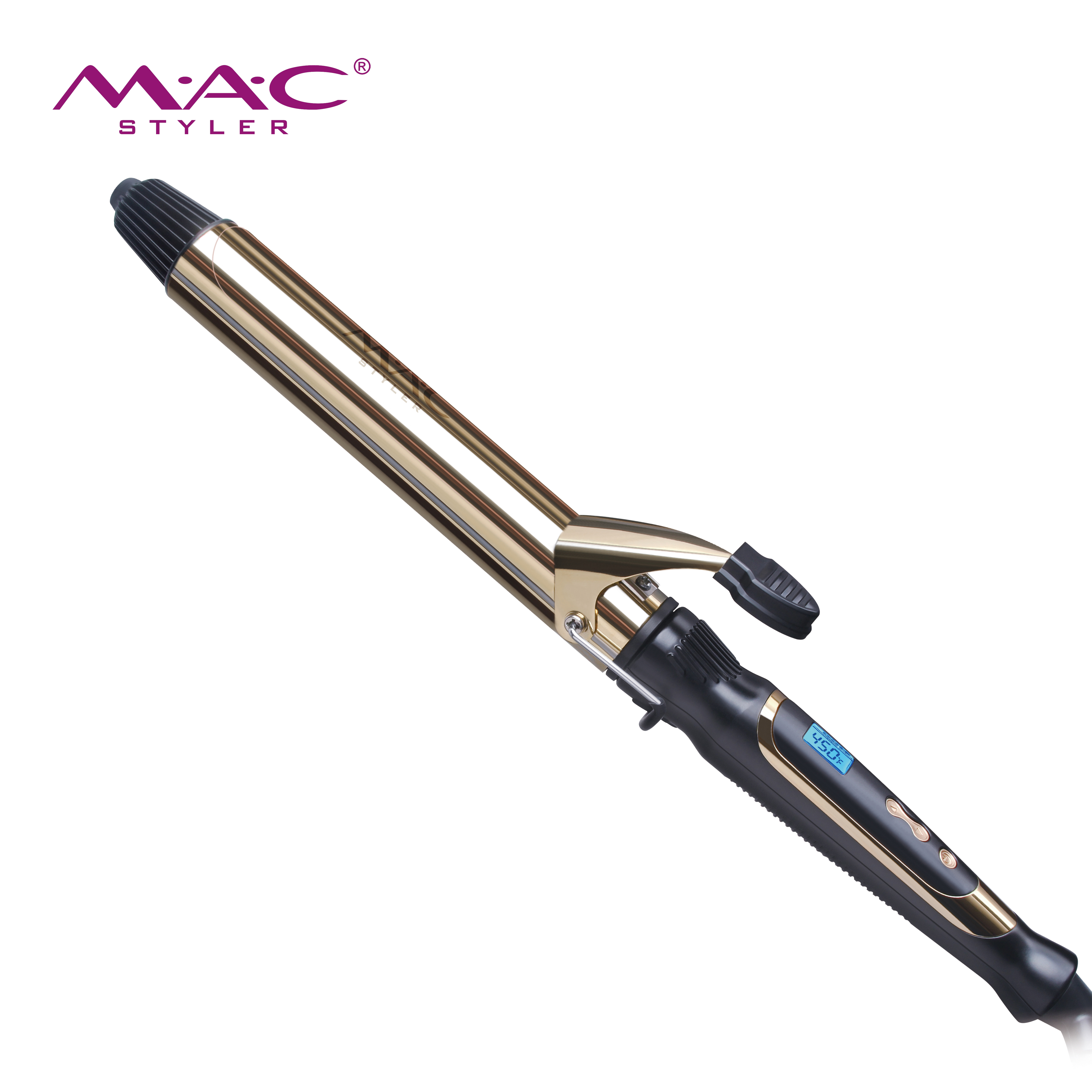 MAC Professional 450f Degree Curling Wand High Quality LCD Curling Iron Hair Waver Best Hair Curler