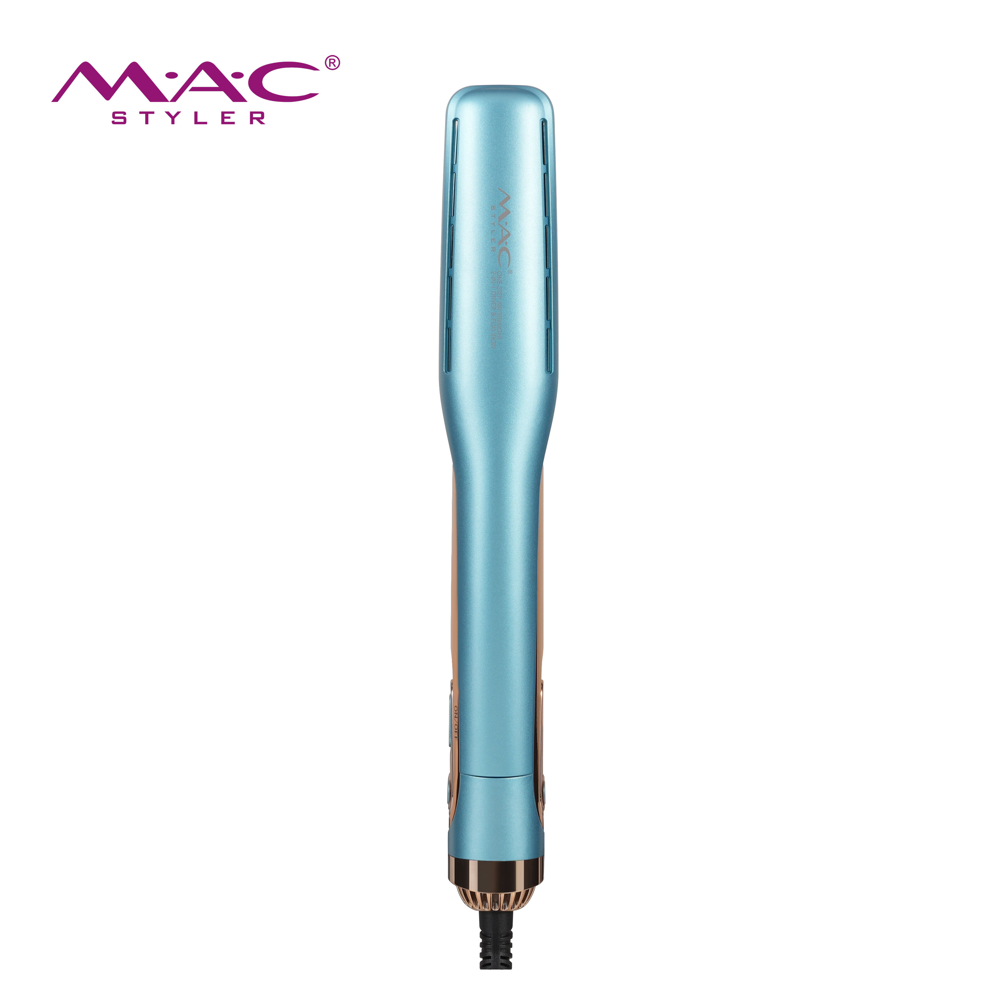 MAC New Air Straight Dust Style Hot Air Styler High Speed BLDC Wet to Dry Straightening Airflow Hair Straightener