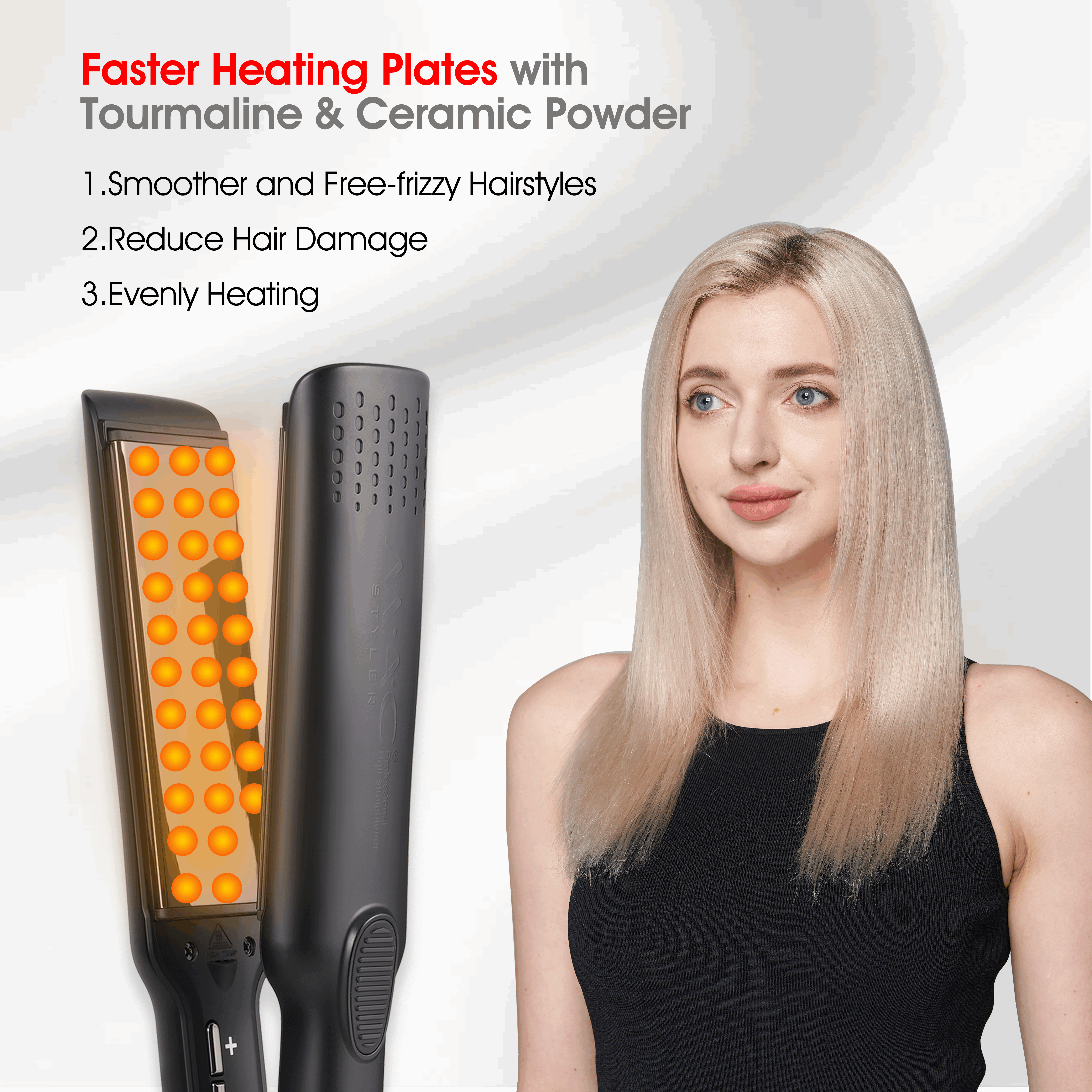 Portable Professional Hair Straightener