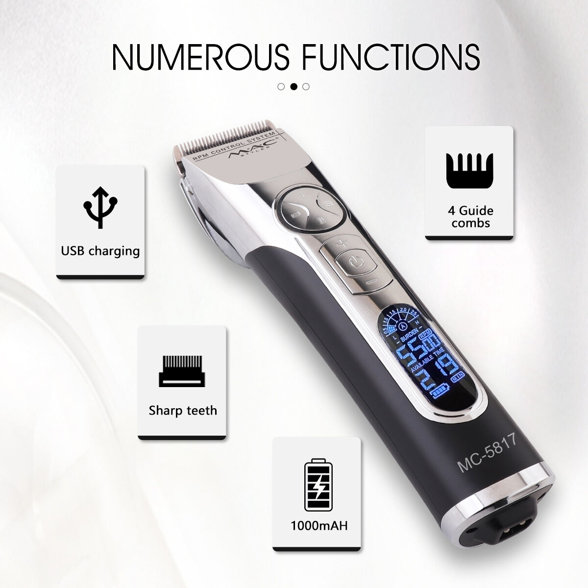 LCD Cordless Salon Equipment 