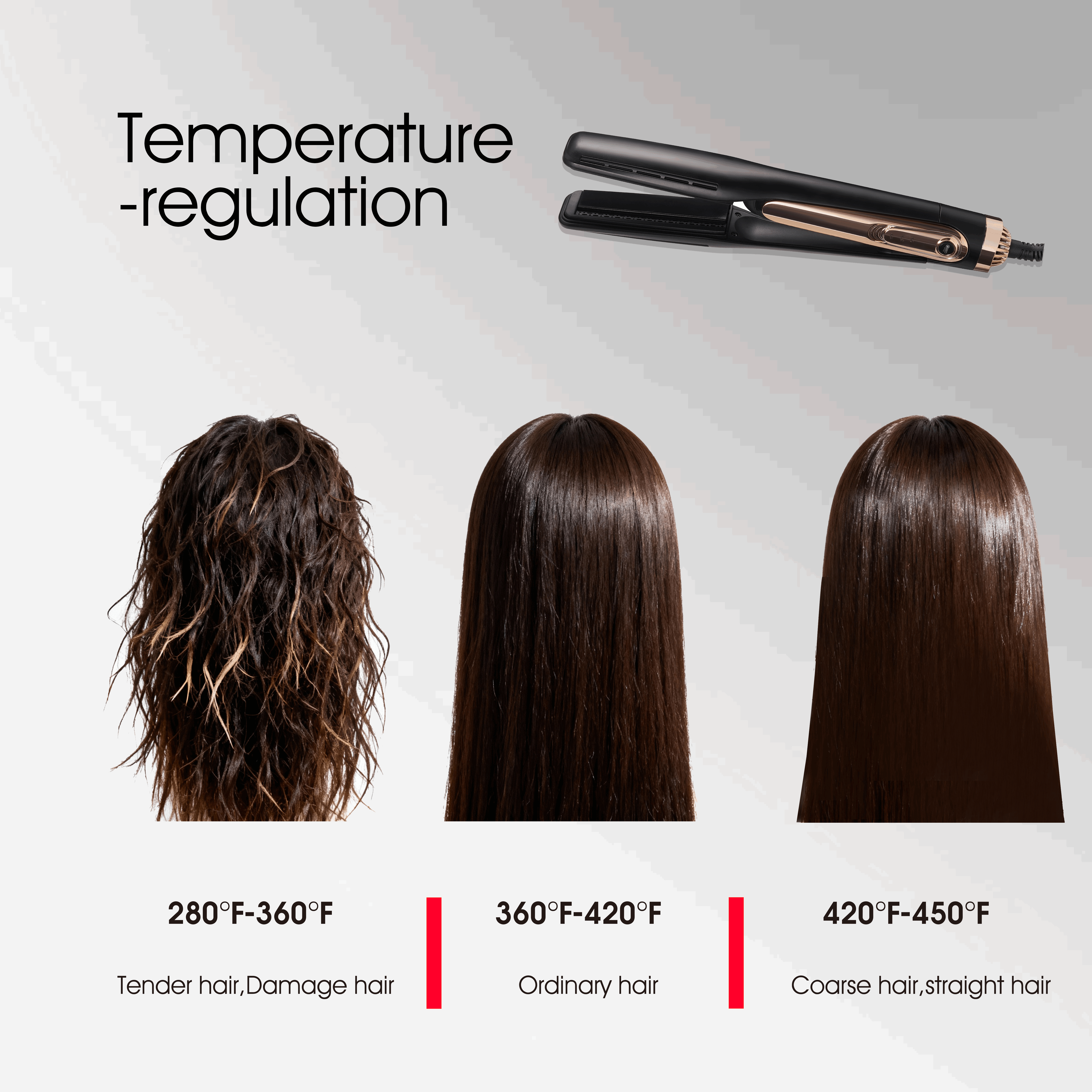 Wet to Dry Straightening Airflow Hair Straightener