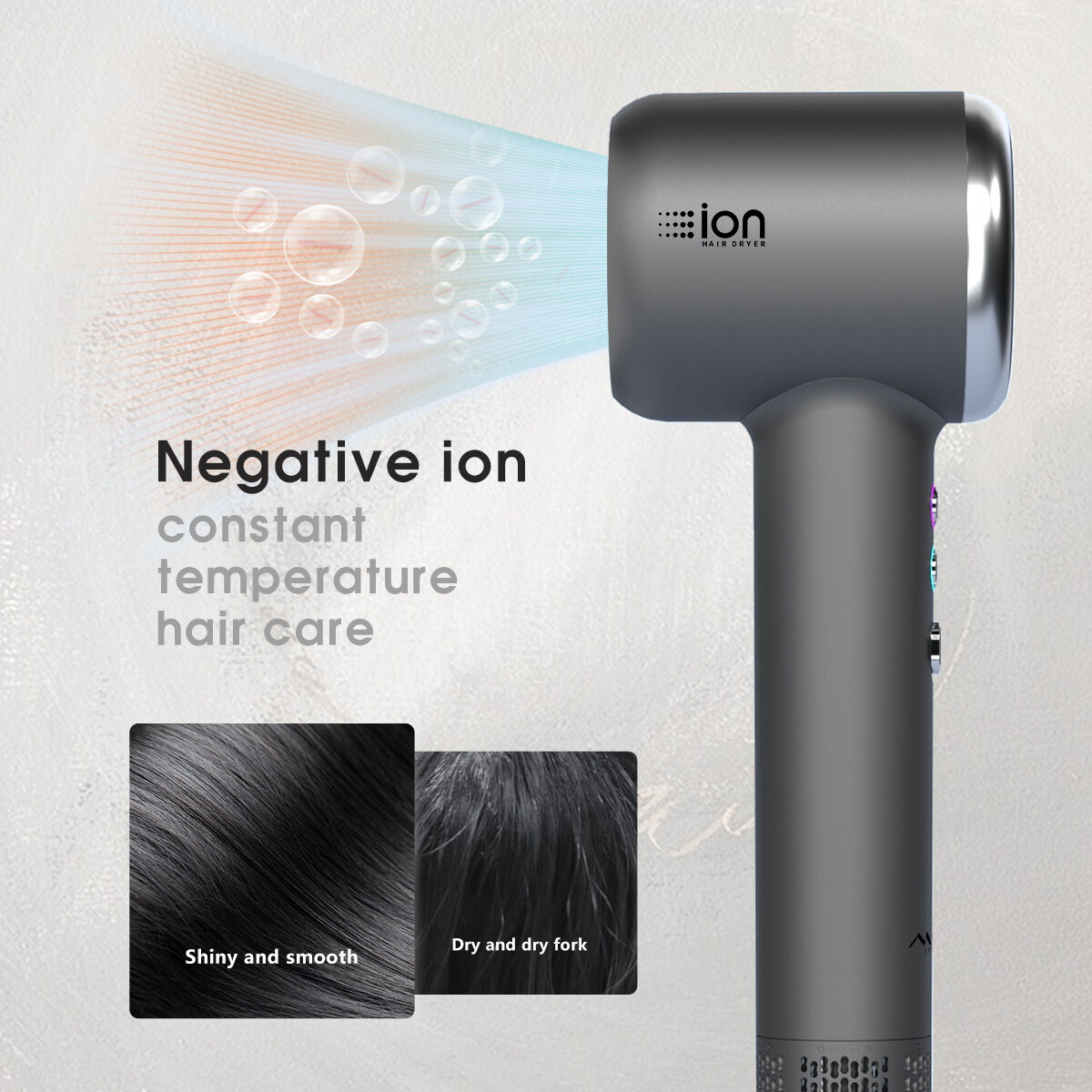 High Speed Ionic 1600W BLDC Hair Dryer 