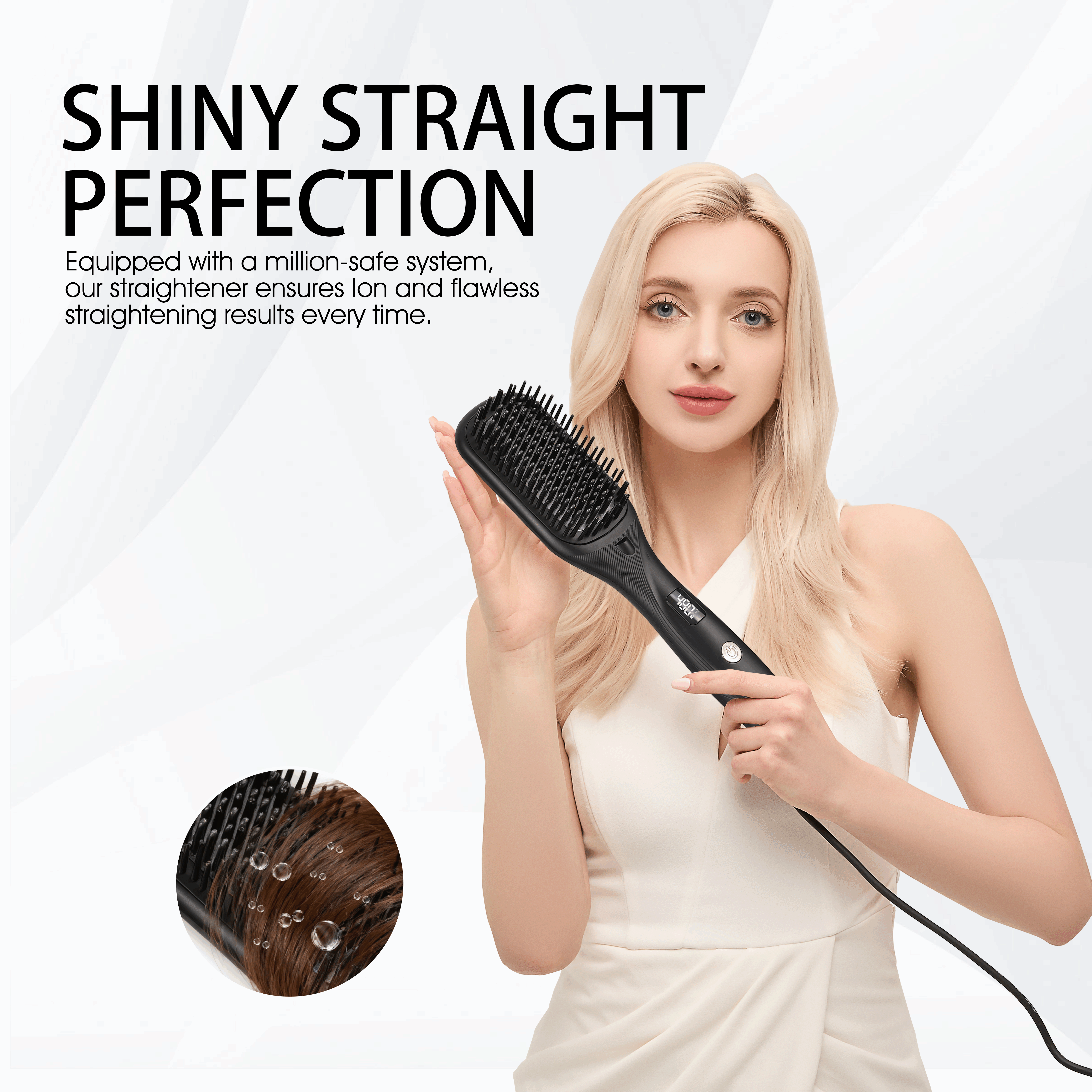 High Temperature Hair Straightening Brush