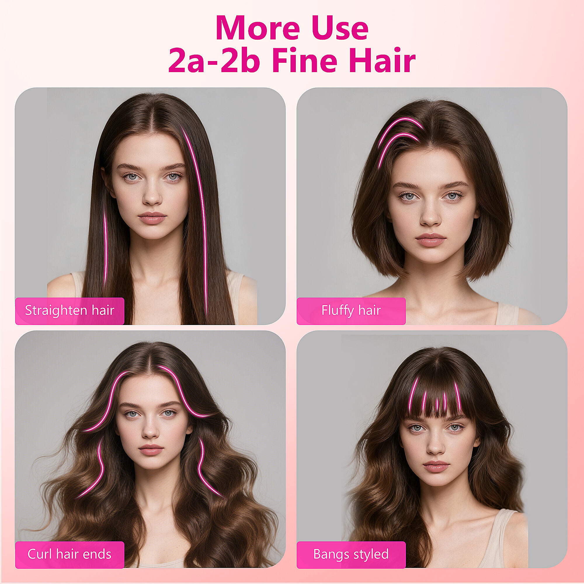 Portable Wireless Ionic Hair Straightener