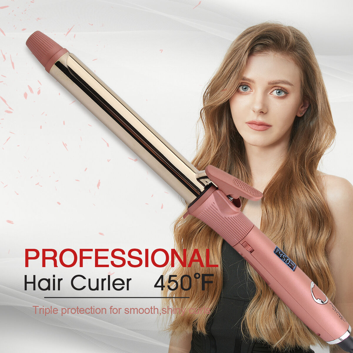 Styling Tools Ionic LCD Ceramic Hair Curler