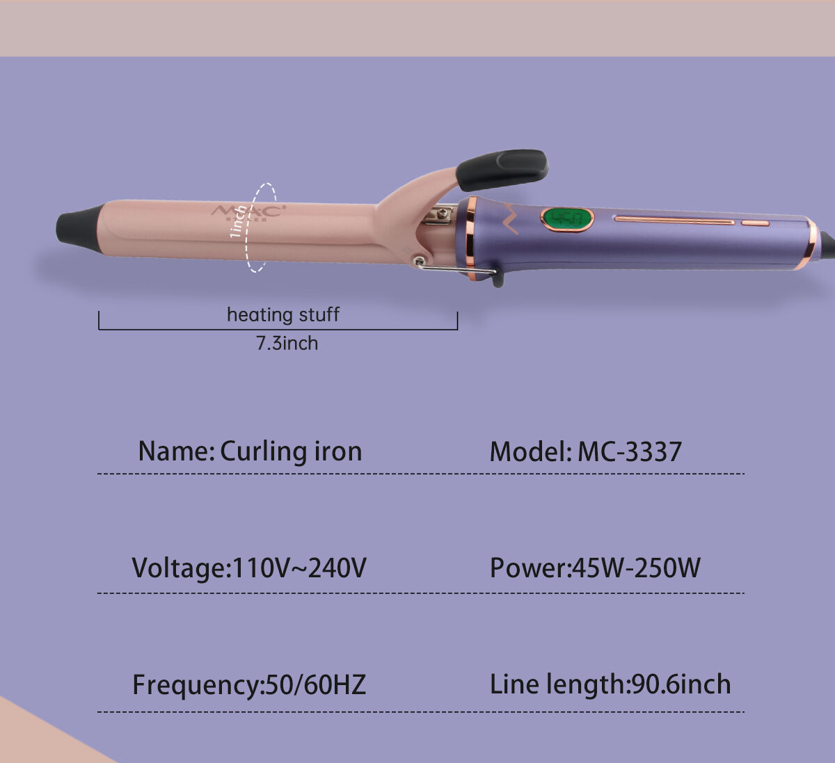 Salon LCD Hair Roller Curle