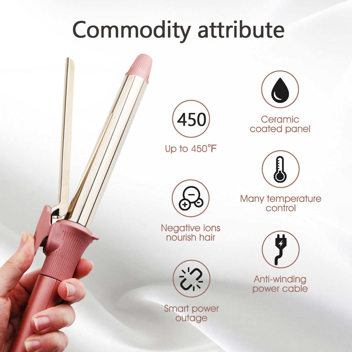 Styling Tools Ionic LCD Ceramic Hair Curler