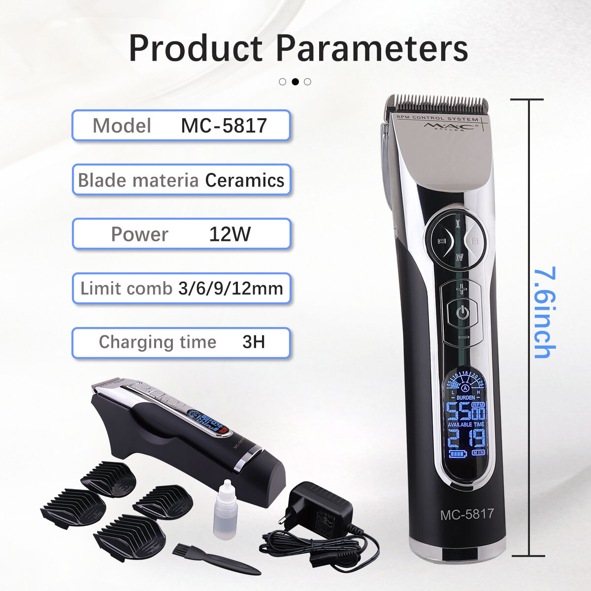 LCD Cordless Salon Equipment 