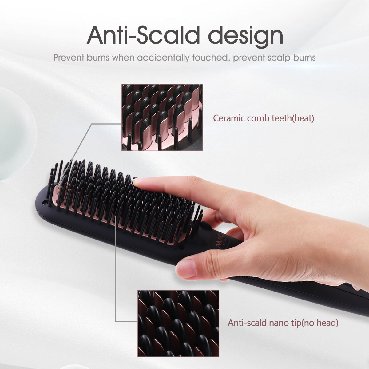 High Temperature Hair Straightening Brush
