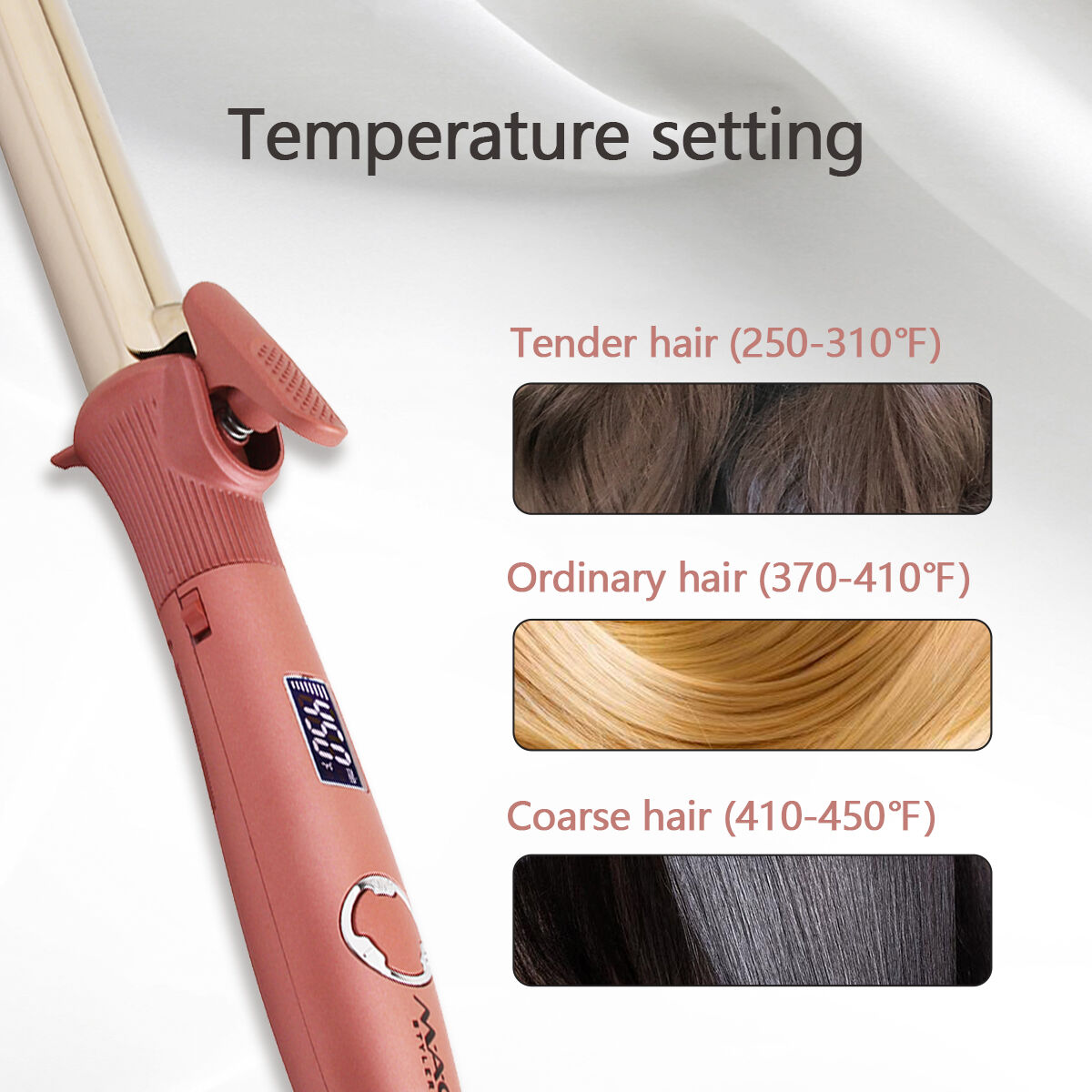 Styling Tools Ionic LCD Ceramic Hair Curler