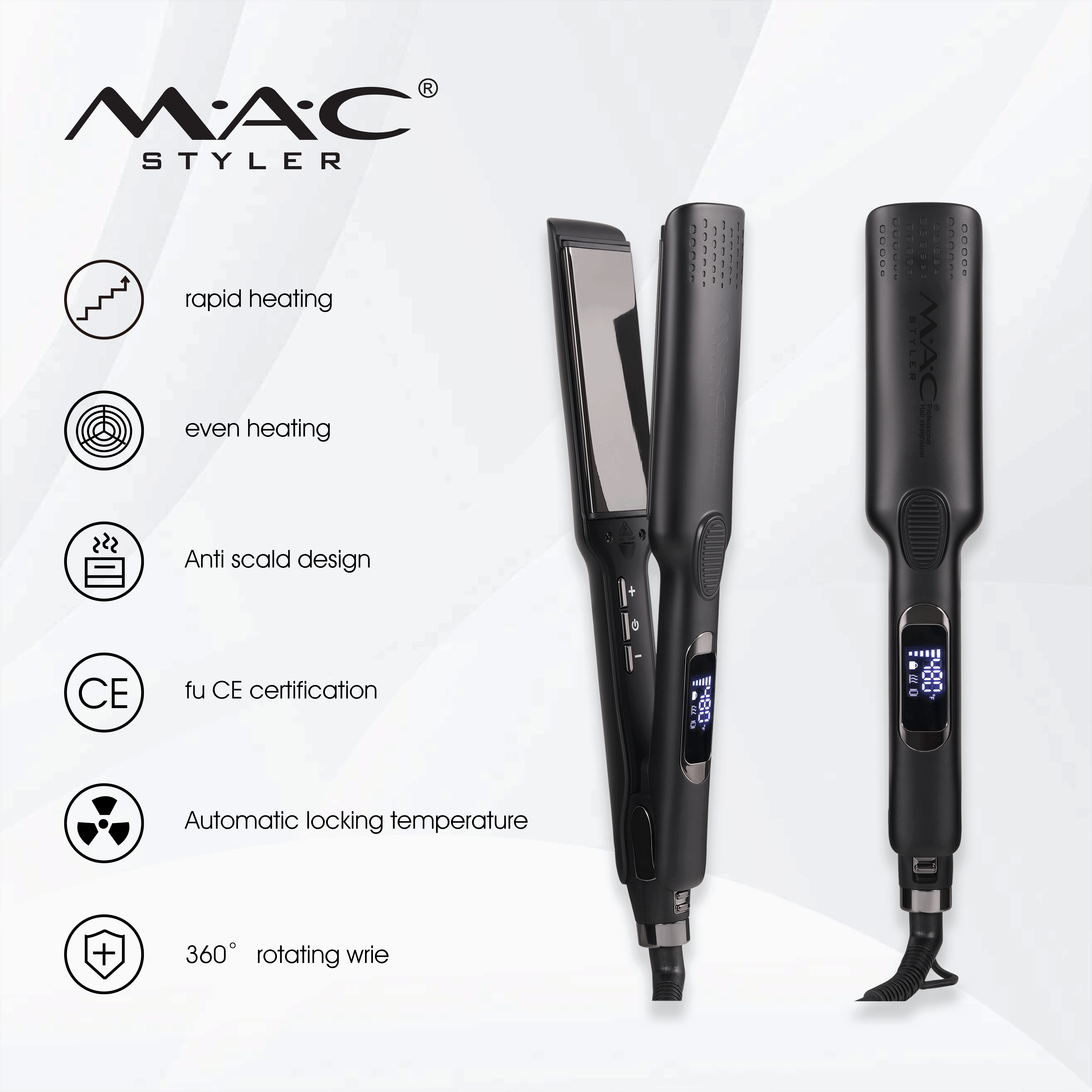 Portable Professional Hair Straightener