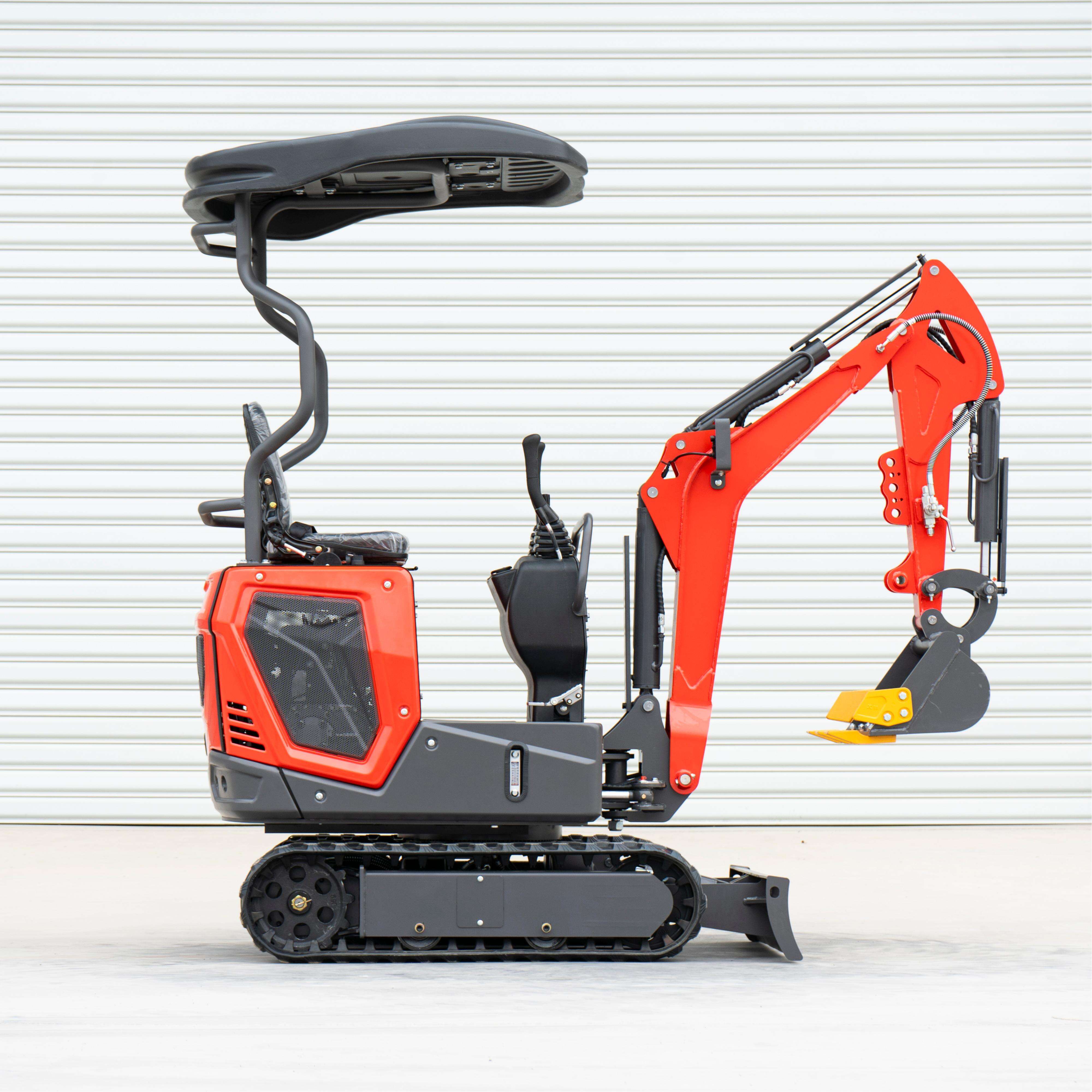 Free Shipping Upper Arm Lateral Swing Offers Special Promotional 1.2Ton Red Excavators Hot Sale