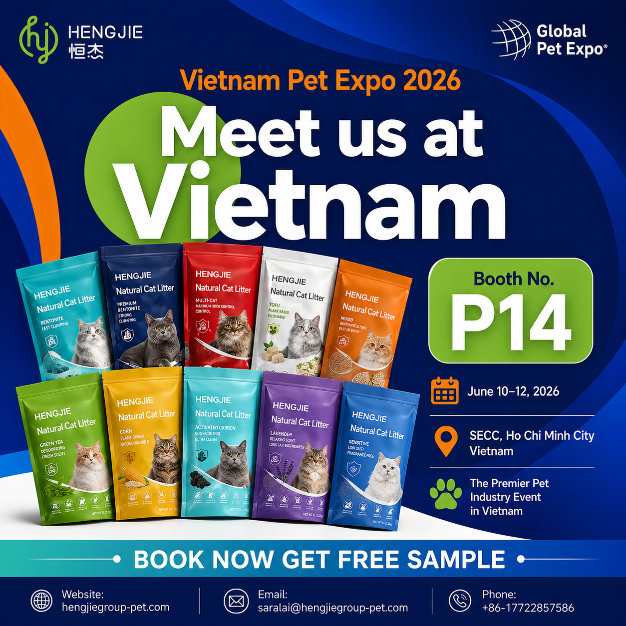 HENGJIE, Vietnam Pet Expo 2026’da Yenilikçi Kedi Tüveti Çözümlerini Sergileyecek