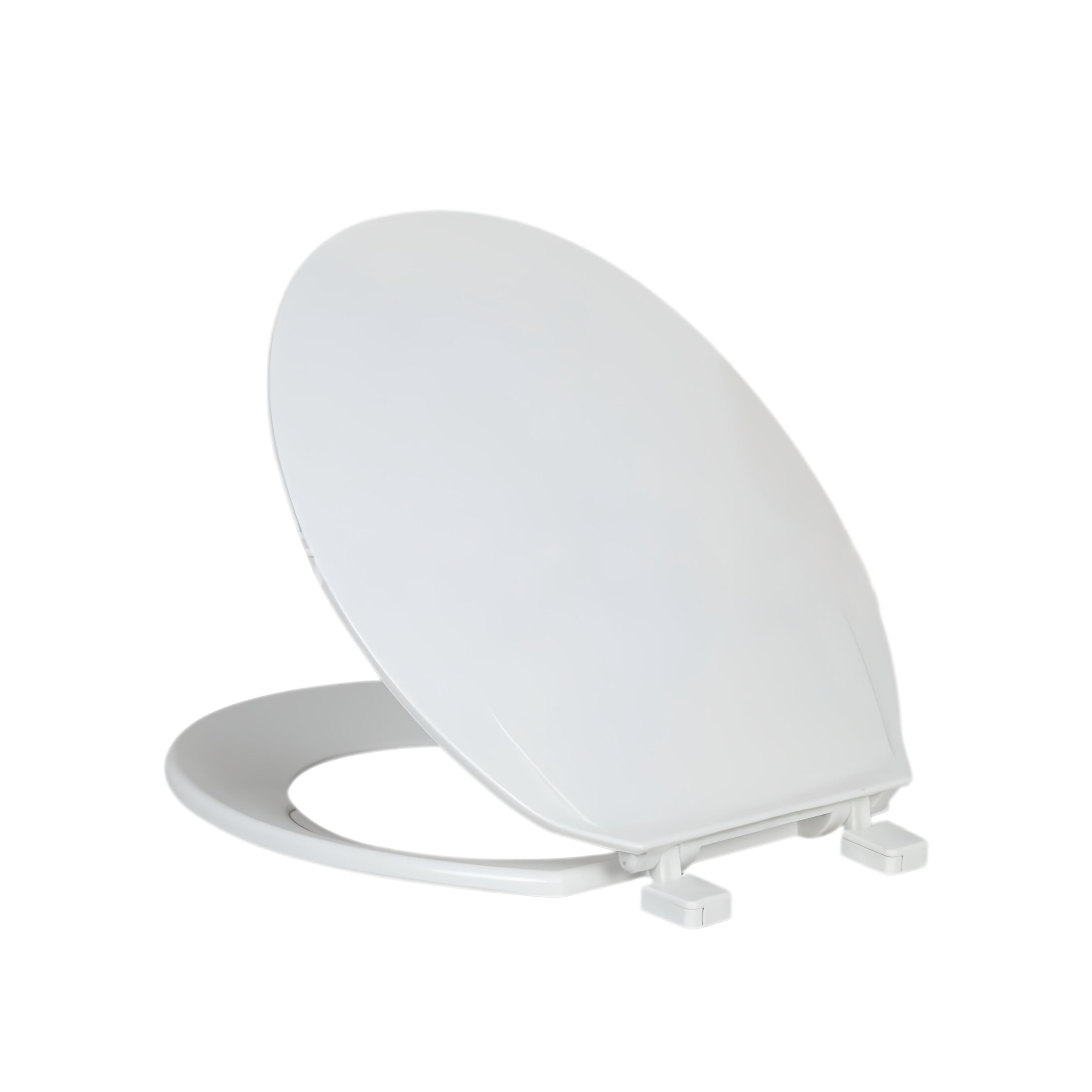White PP Seat Cover –  Closed Front Round Toilet Seat with Screws | BOFAN