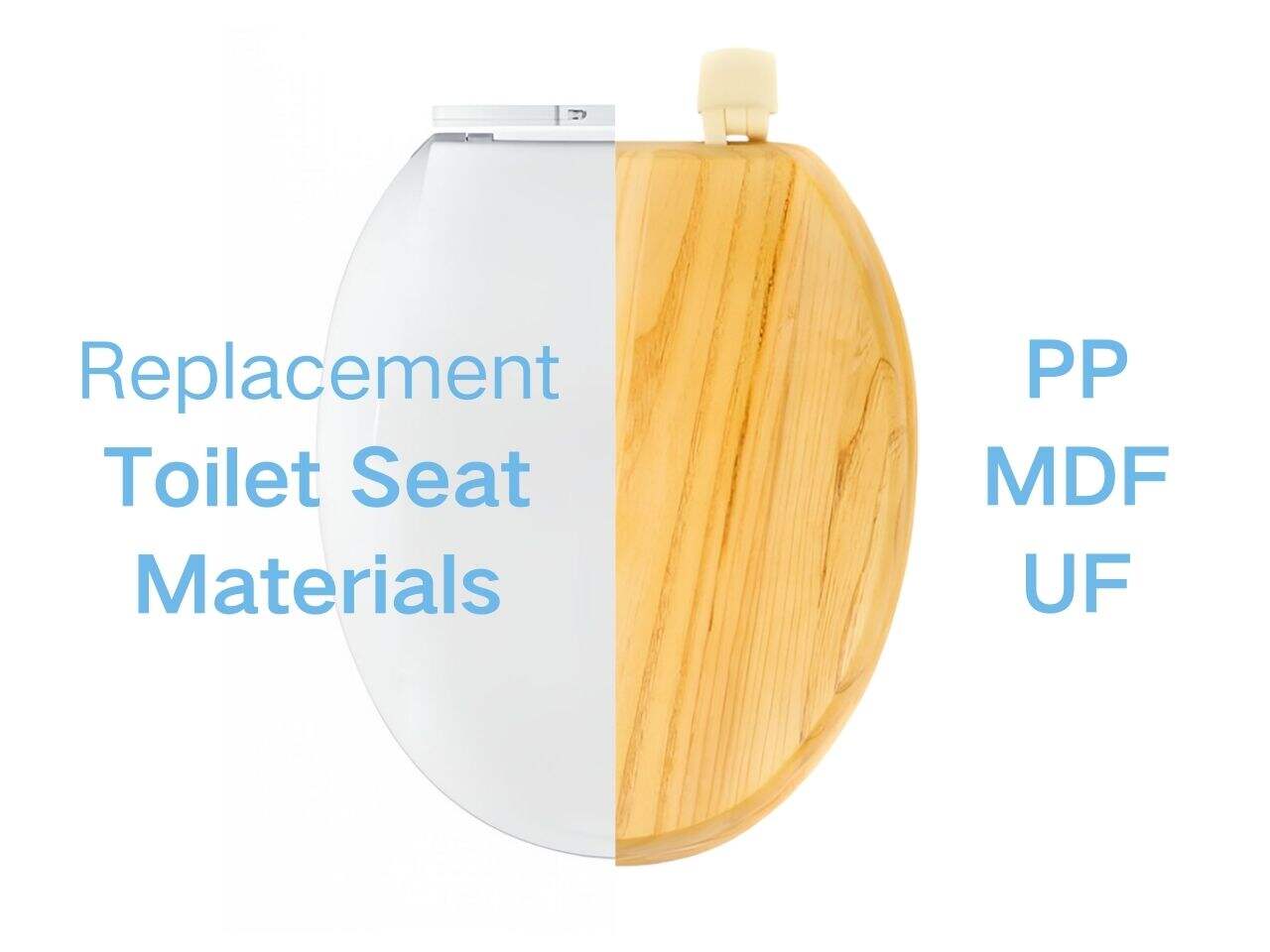 Replacement Toilet Seat Materials: PP vs MDF vs UF