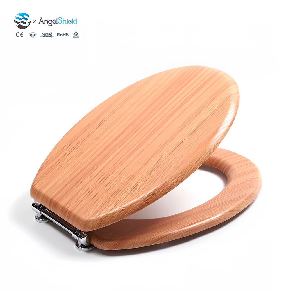 Wooden Seat – Elongated Soft Close Wood Grain MDF | BOFAN