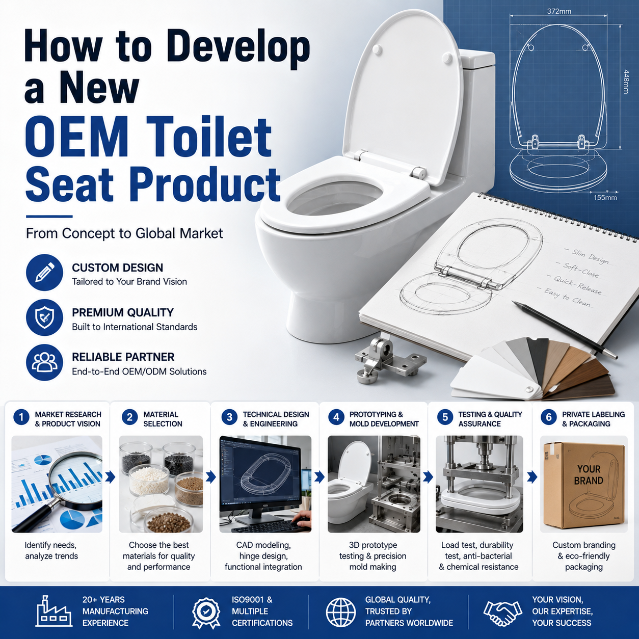 How to Develop a New OEM Toilet Seat Product