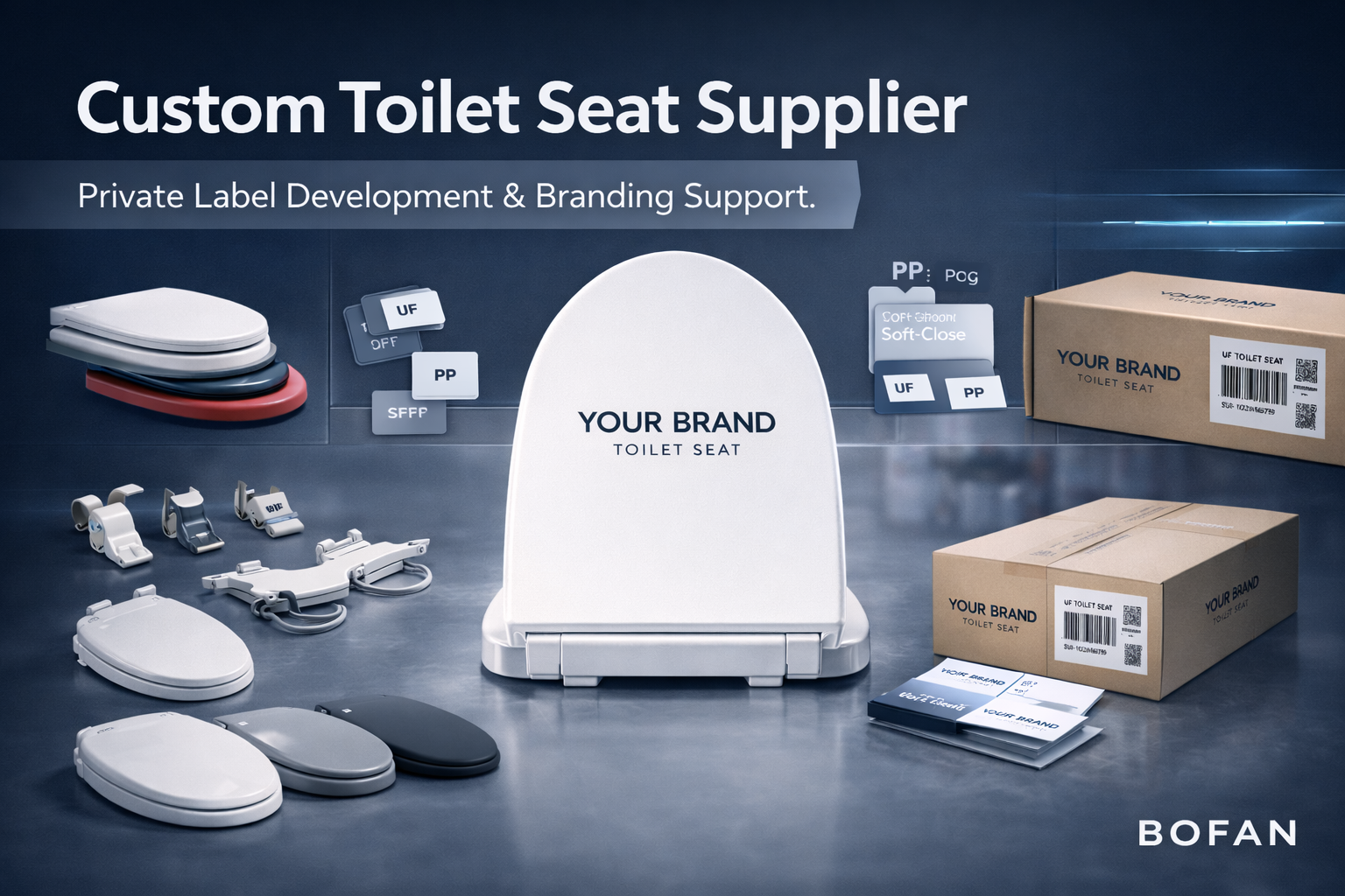 Поставщик индивидуальных унитазных сидений для брендов собственных торговых марок