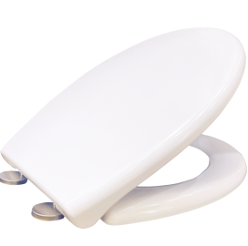 UF Toilet Seat Cover White Quick Release Removable Soft Close for Easy Use | BOFAN