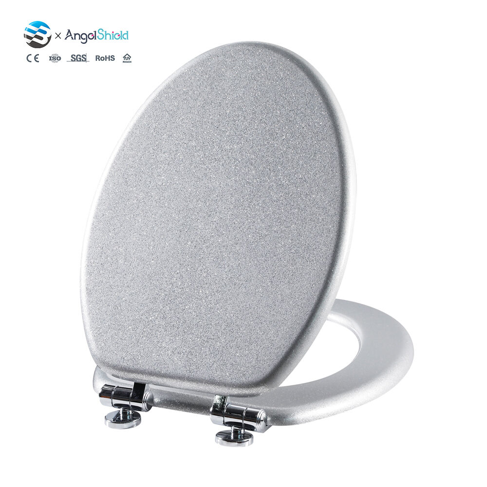 Toilet Seat with Hinges – Elongated Soft Close Design MDF | BOFAN